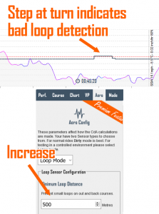 Increasing minimum detectable loop will remove step for better CdA calculation